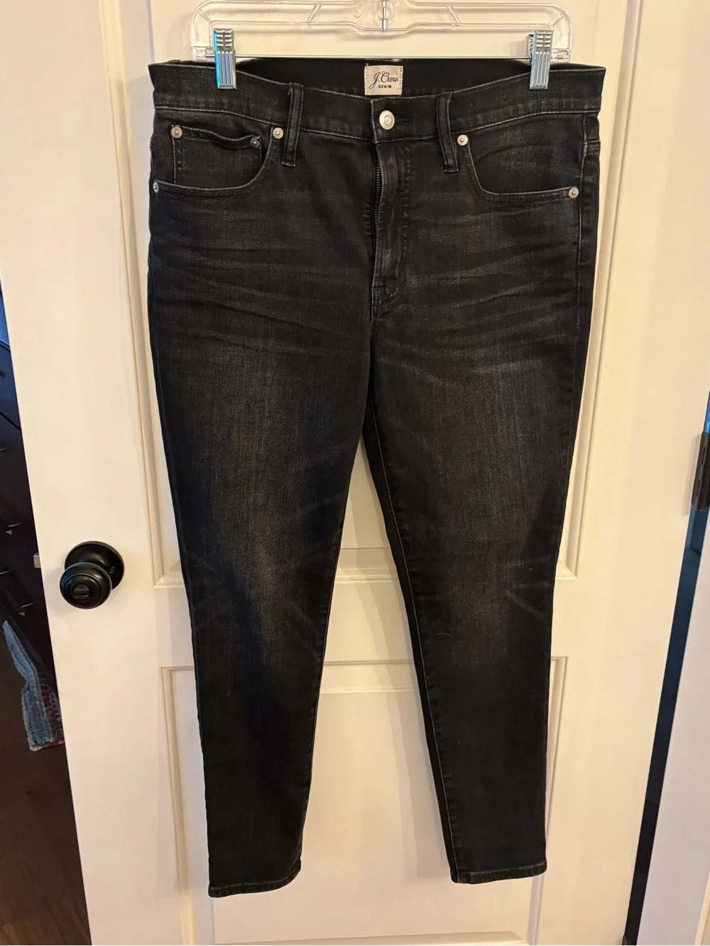 J. Crew Women's Straight Leg Jeans in Black